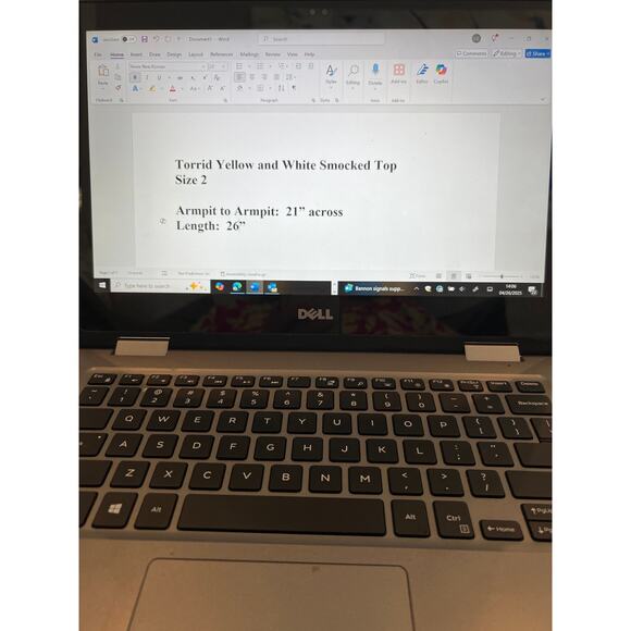 Torrid Gauze Yolk Top Women's 2X Yellow White Puff Sleeve Smocked Neckline - Picture 2 of 8